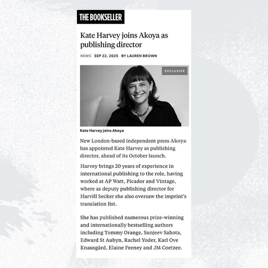 The Bookseller reports on Kate Harvey joining Akoya