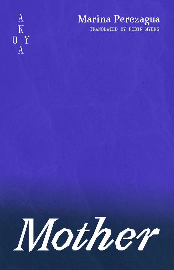 Blue cover with 'Mother' written on it. 